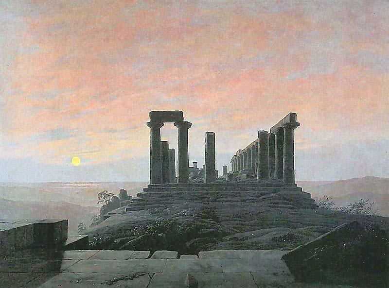 Caspar David Friedrich Der Tempel der Juno in Agrigent) oil painting picture